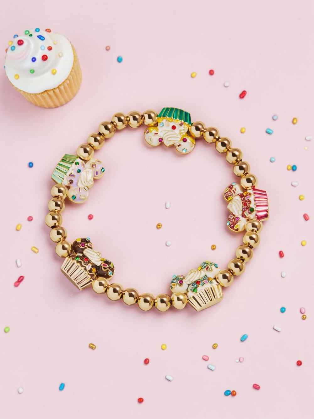 NEW Disney Minnie/Mickey Mouse Cupcake Pisa Bracelet Officially Licensed Product - Picture 3 of 6